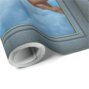 Our Lady of the Angels by William Bouguereau Wrapping Paper