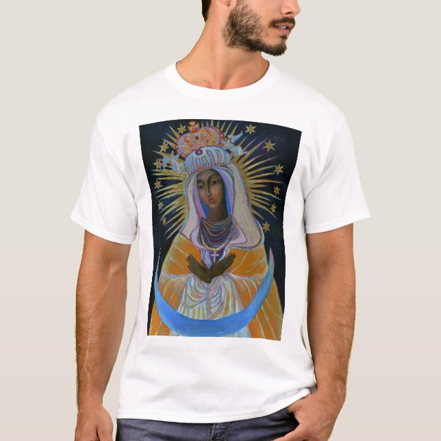 Our Lady of the Gate of Dawn Our Lady Virgin Mary T-Shirt (Front)