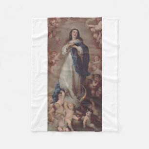 Our Lady of the Immaculate Conception Art Fleece Blanket