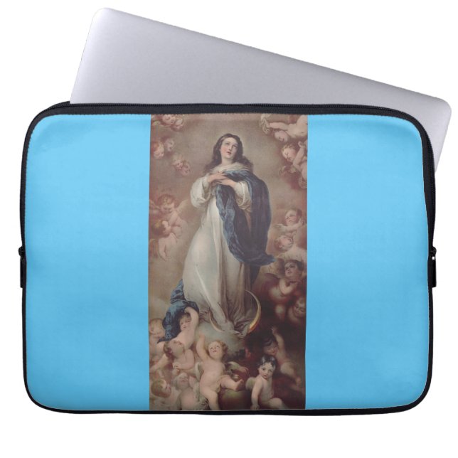 Our Lady of the Immaculate Conception Art Laptop Sleeve (Front)