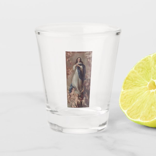 Our Lady of the Immaculate Conception Art Shot Glass (Front)
