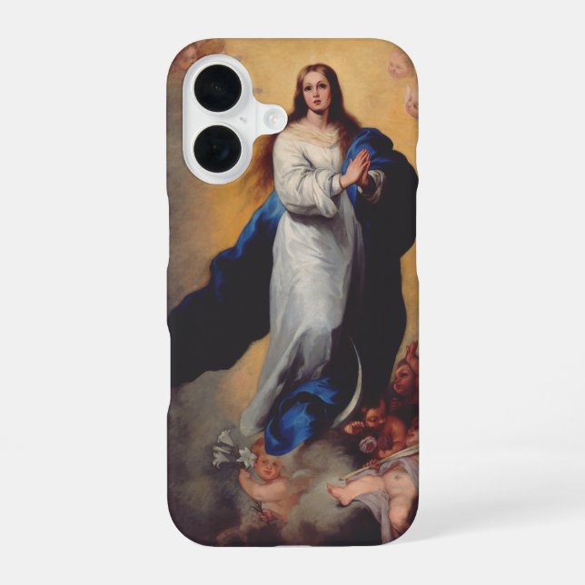 Our Lady of the Immaculate Conception iPhone 16 Case (Back)
