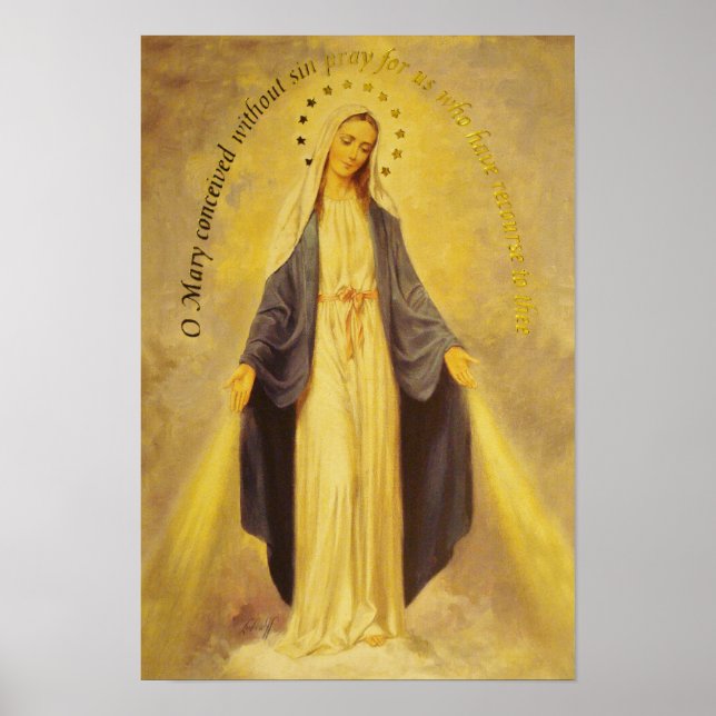 Our Lady of the Miraculous Medal Poster (Front)