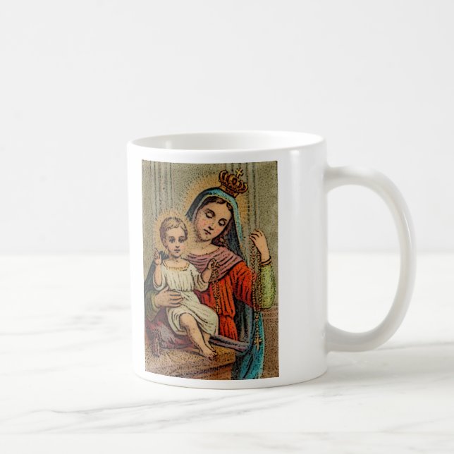 Our Lady of the Most Holy Rosary Coffee Mug (Right)
