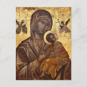 Our Lady of the Passion Orthodox Christian Icon Postcard