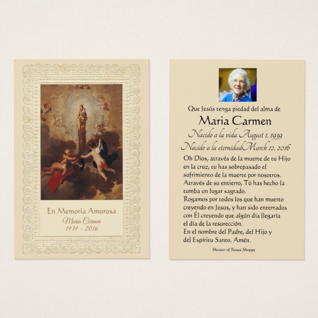 Our Lady of the Pillar Spanish (Front & Back)