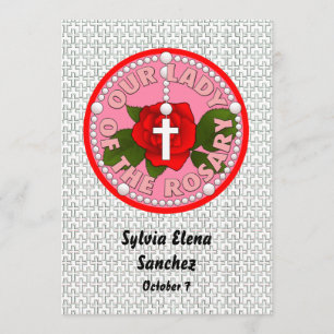 Our Lady of the Rosary invite