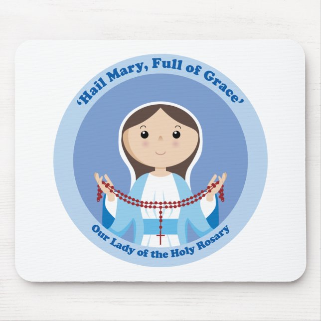 Our Lady of the Rosary Mouse Mat (Front)