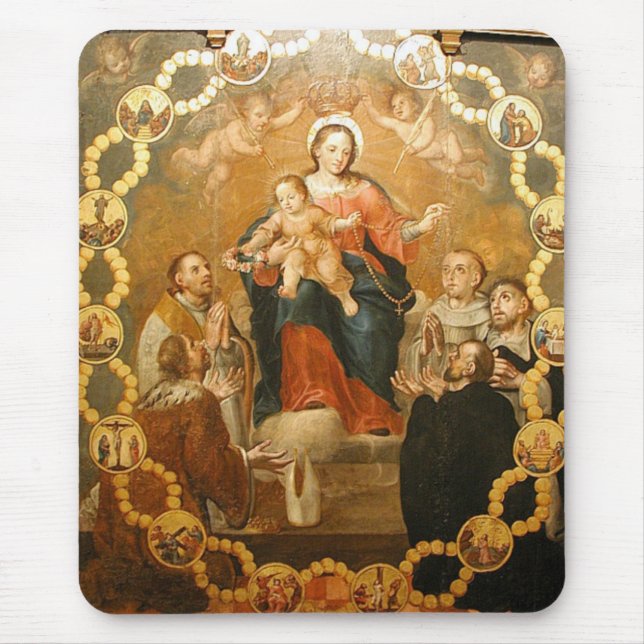OUR LADY OF THE ROSARY MOUSE MAT (Front)