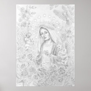 Our Lady of the Rosary Poster