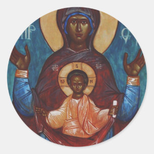 Our Lady of the Sign Classic Round Sticker