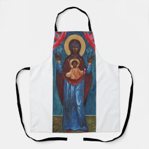 Our Lady of the Sign Eternal Light Art Print Apron