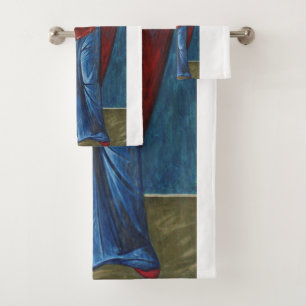 Our Lady of the Sign Eternal Light Art Print Bath Towel Set
