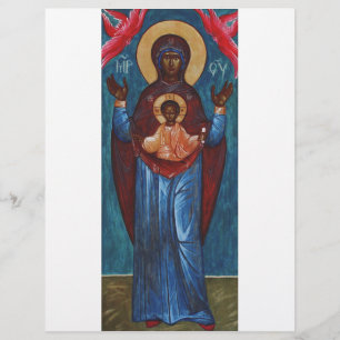 Our Lady of the Sign Eternal Light Art Print Flyer