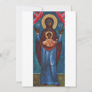 Our Lady of the Sign Eternal Light Art Print Invitation