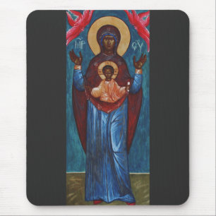 Our Lady of the Sign Eternal Light Art Print Mouse Mat