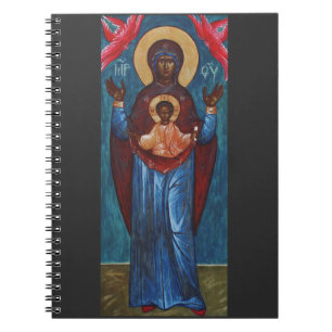 Our Lady of the Sign Eternal Light Art Print Notebook