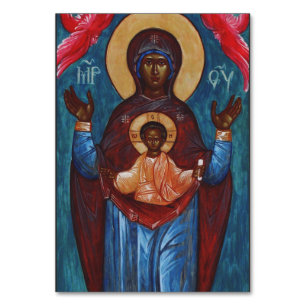 Our Lady of the Sign Eternal Light Art Print Table Number