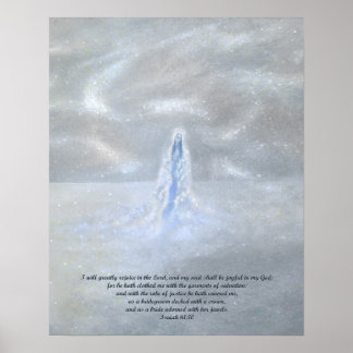 Our Lady of the Snows with Scripture Poster