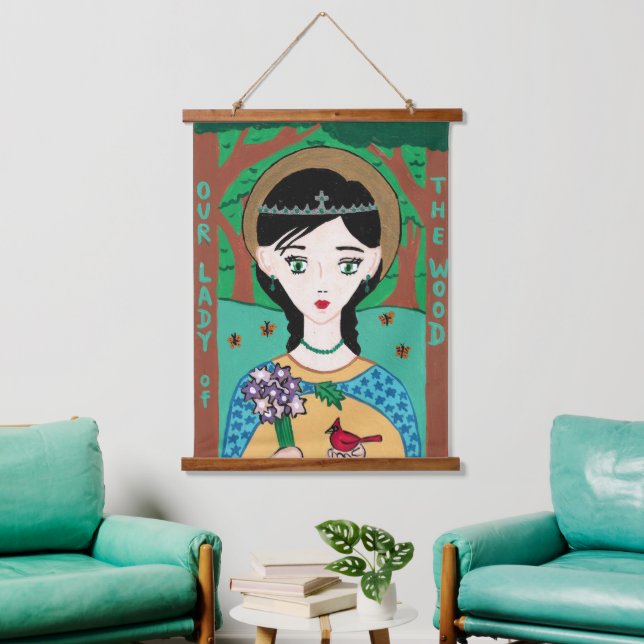 Our Lady of the Wood Hanging Tapestry (Living Room)