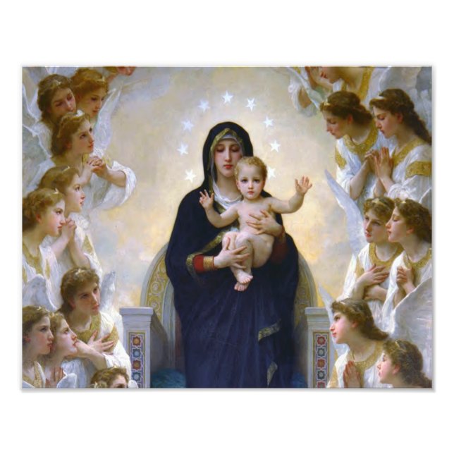 OUR LADY QUEEN OF ANGELS PHOTO PRINT (Front)