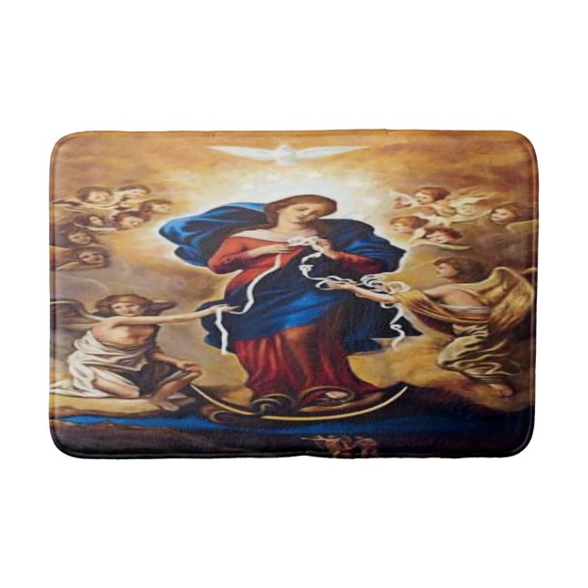 Our Lady Undoer of Knots Bath Mat (Front)