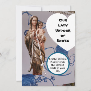 Our Lady Undoer of Knots Card