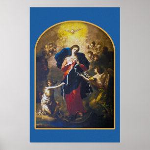 Our Lady Undoer of Knots Devotional Image. Poster