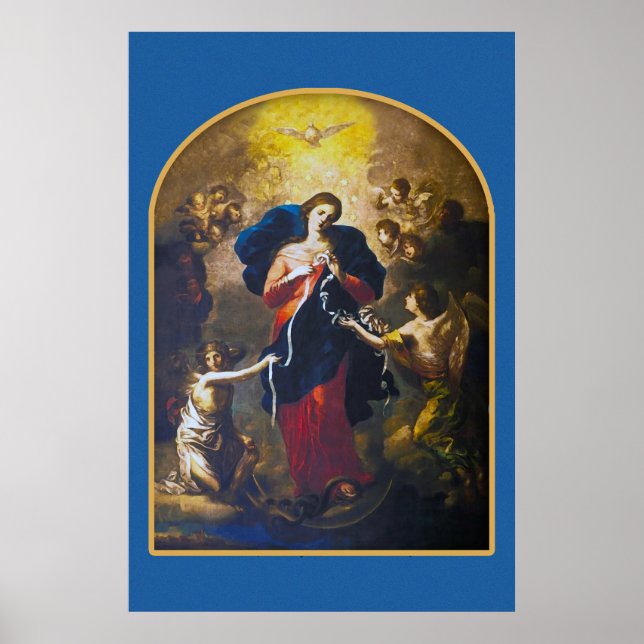 Our Lady Undoer of Knots Devotional Image. Poster (Front)
