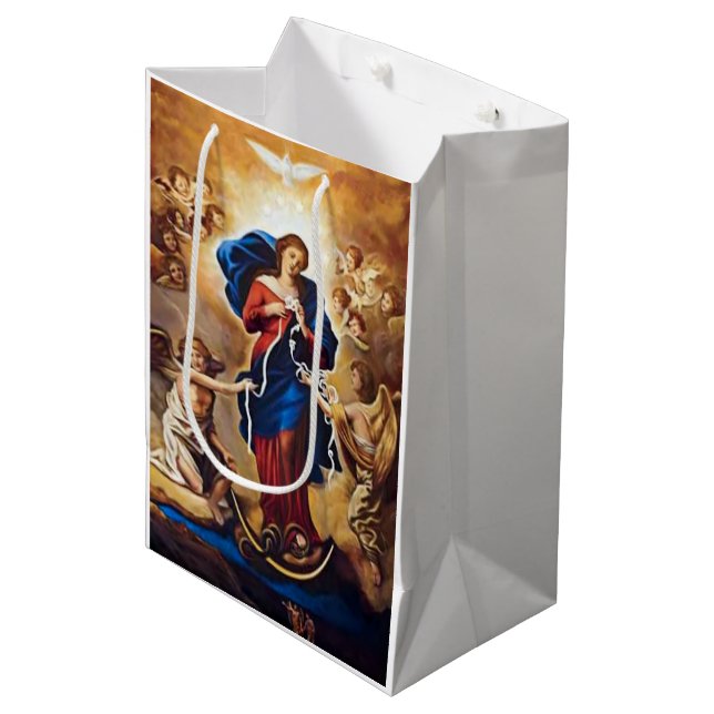 Our Lady Undoer of Knots Medium Gift Bag (Front Angled)