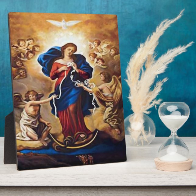 Our Lady Undoer of Knots Plaque (Side)