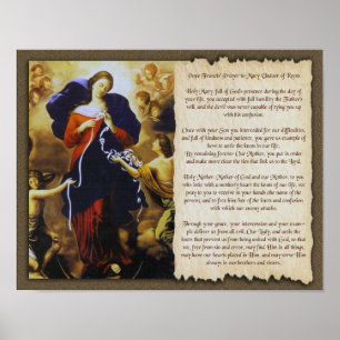 OUR LADY UNDOER OF KNOTS PRAYER POSTER