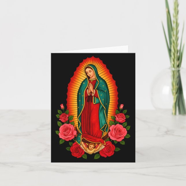 Our Lady Virgen De Guadalupe Saint Virgin Mary - C Card (Front)