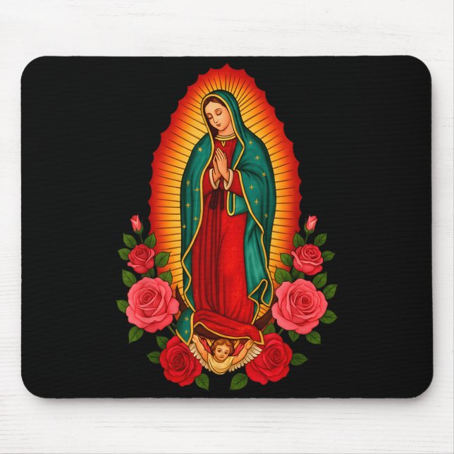 Our Lady Virgen De Guadalupe Saint Virgin Mary - C Mouse Mat (Front)