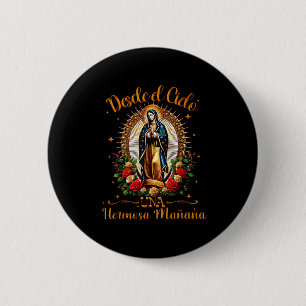 Our Lady Virgen De Guadalupe Saint Virgin Mary Nk 6 Cm Round Badge