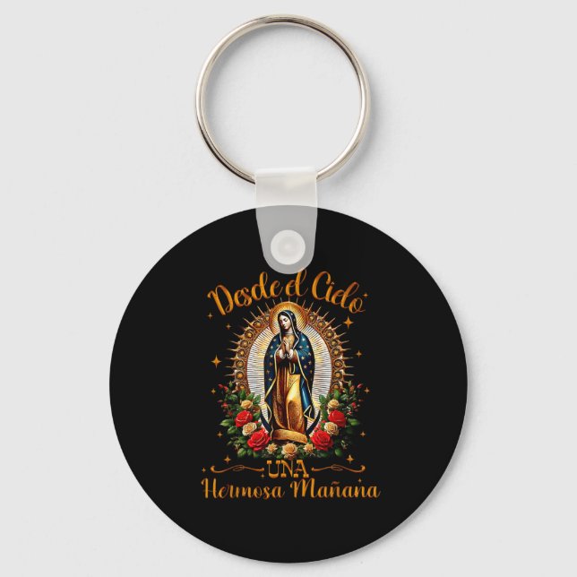Our Lady Virgen De Guadalupe Saint Virgin Mary Nk  Key Ring (Front)