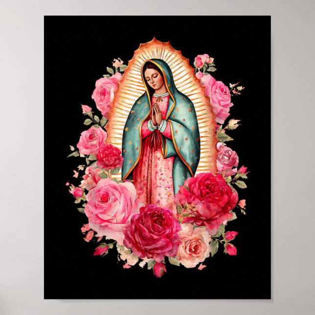 Our Lady Virgen De Guadalupe Saint Virgin Mary Nk  Poster (Front)