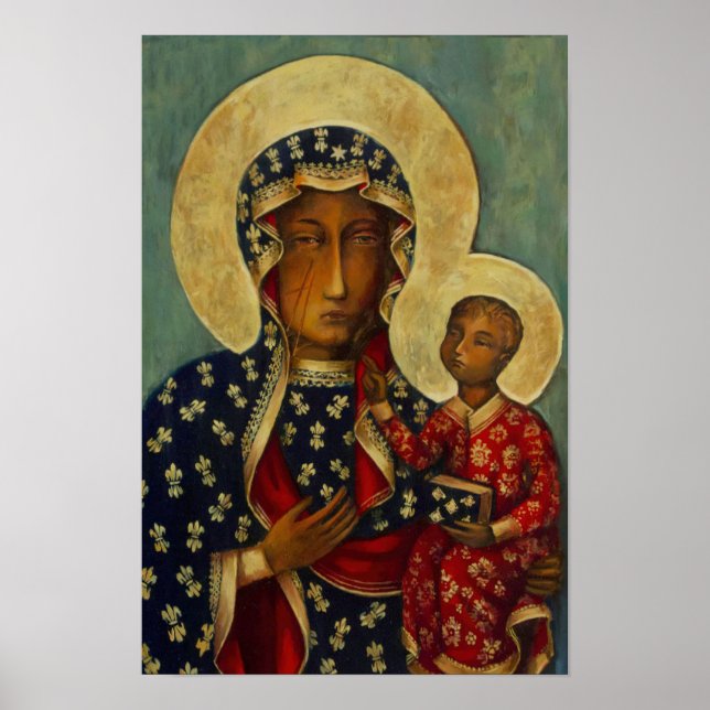 Our Lady Virgin Mary Black Madonna of Czestochowa  Poster (Front)