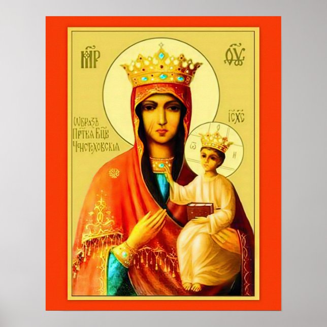 Our Lady Virgin Mary Czestochowa Poster B (Front)
