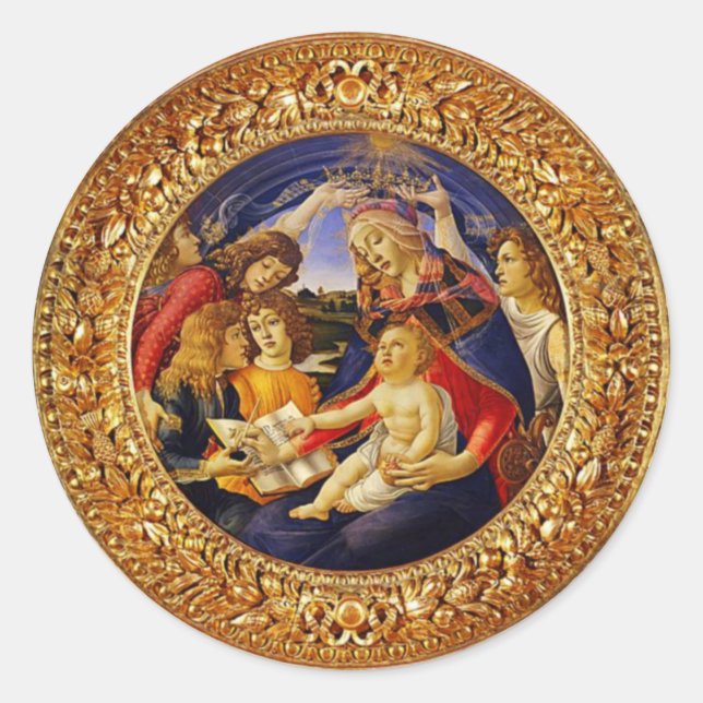 Our Lady Virgin Mary Magnificat Stickers (Front)