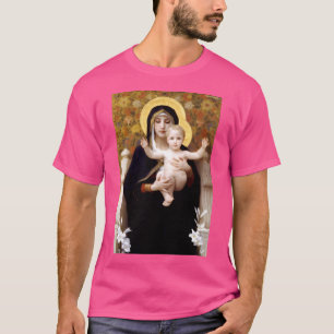 Our Lady Virgin Of The Lilies Bouguereau T-Shirt
