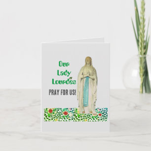 Our Lafy of LourdesFolded Greeting Card