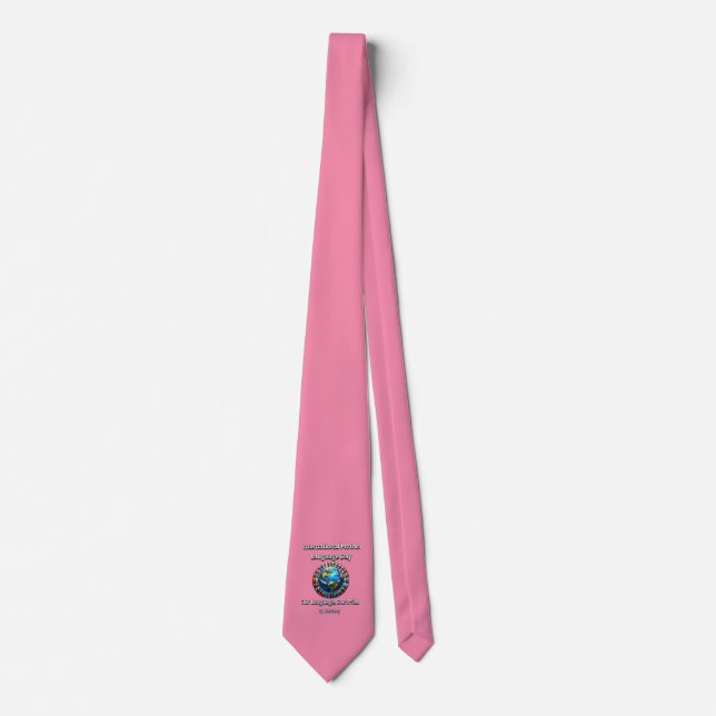 Our Language, Our Pride. Mother Language Day. Tie (Front)
