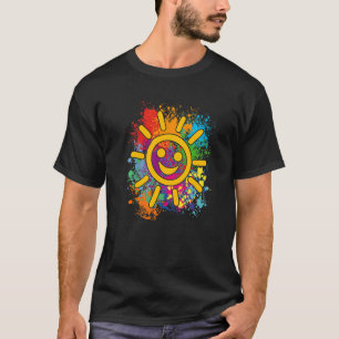Our laughing sun our sunshine on colour blotches   T-Shirt