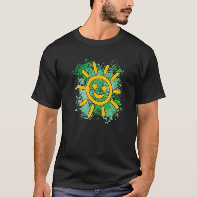 Our laughing sun our sunshine on colour blotches   T-Shirt (Front)