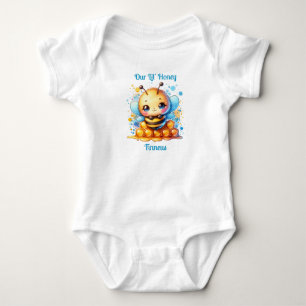 Our Lil' Honey Honey bee themed Personalised Baby Bodysuit