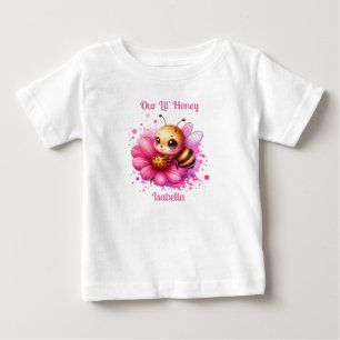 Our Lil' Honey Honey bee themed Personalised Baby T-Shirt