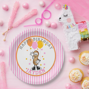 Our Lil Peanut Birthday Party Paper Plate