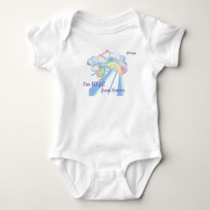 "Our lit'l gift from Heaven" Customisable Baby Bodysuit