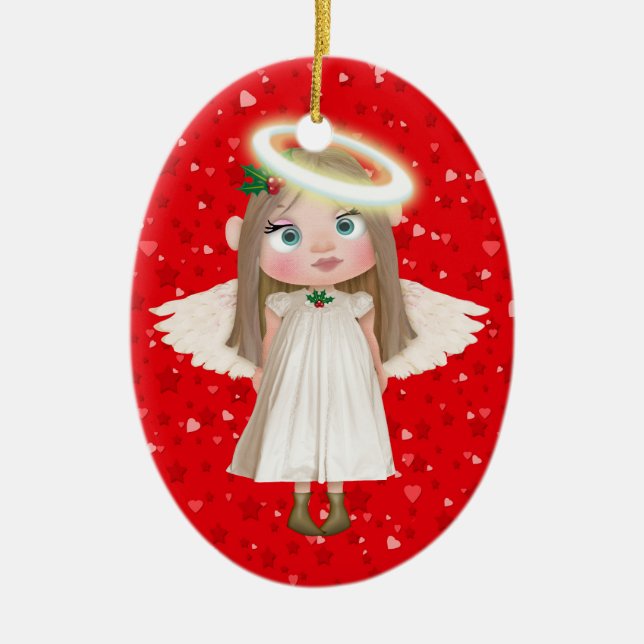 Our Little Angel Ceramic Tree Decoration (Front)